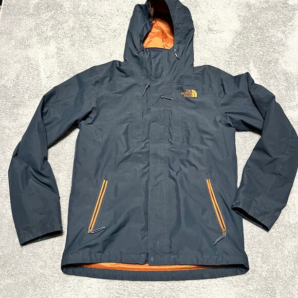 The North Face Triclimate Coat Mens Small DryVent 3 in 1 Jacket Blue Hooded *** - Picture 1 of 12